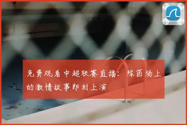 免费观看中超联赛直播：绿茵场上的激情故事即刻上演